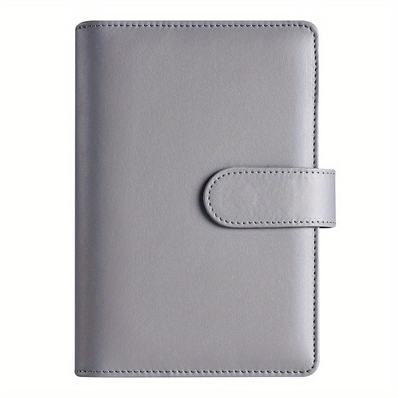Stylish A6 Macaron Binder Notebook Cover Soft Leather Memo Pad Binder
