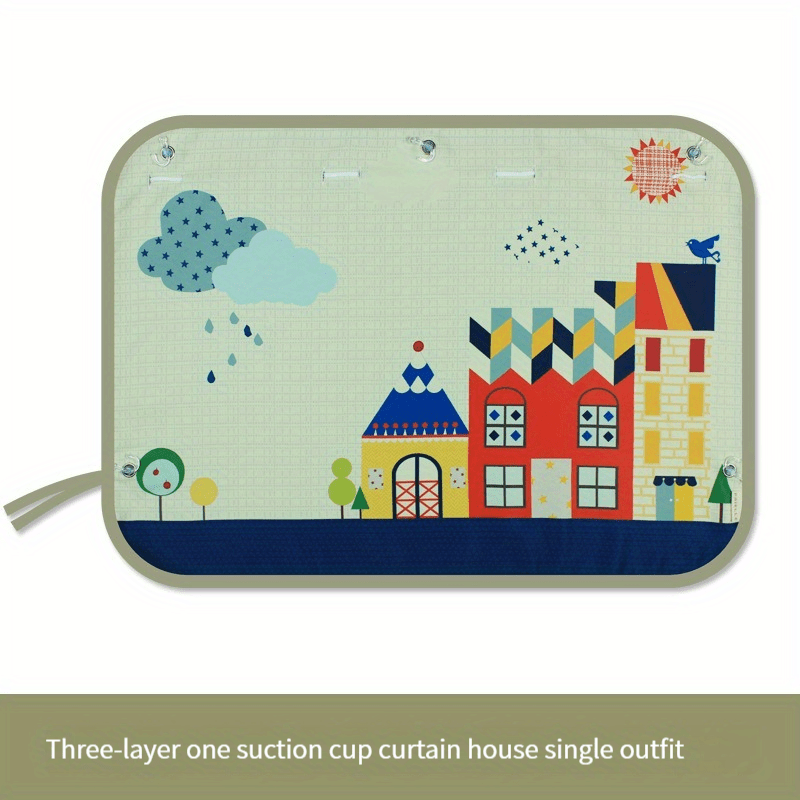 Cartoon Car Seat Sun Shade for Baby/Child - Rear Side Window Curtain Film