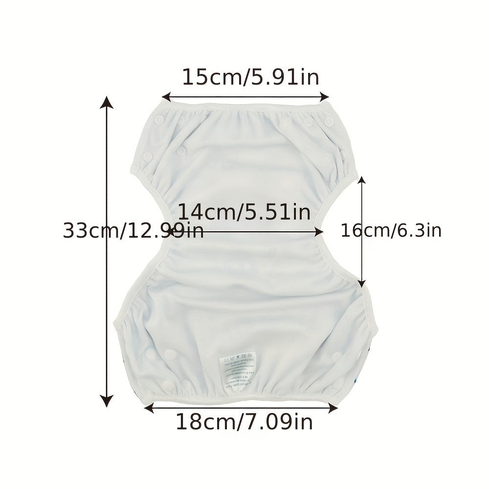 Adjustable Reusable Swim Diaper for Baby 0-3 Years Boys Girls Washable Swimpant
