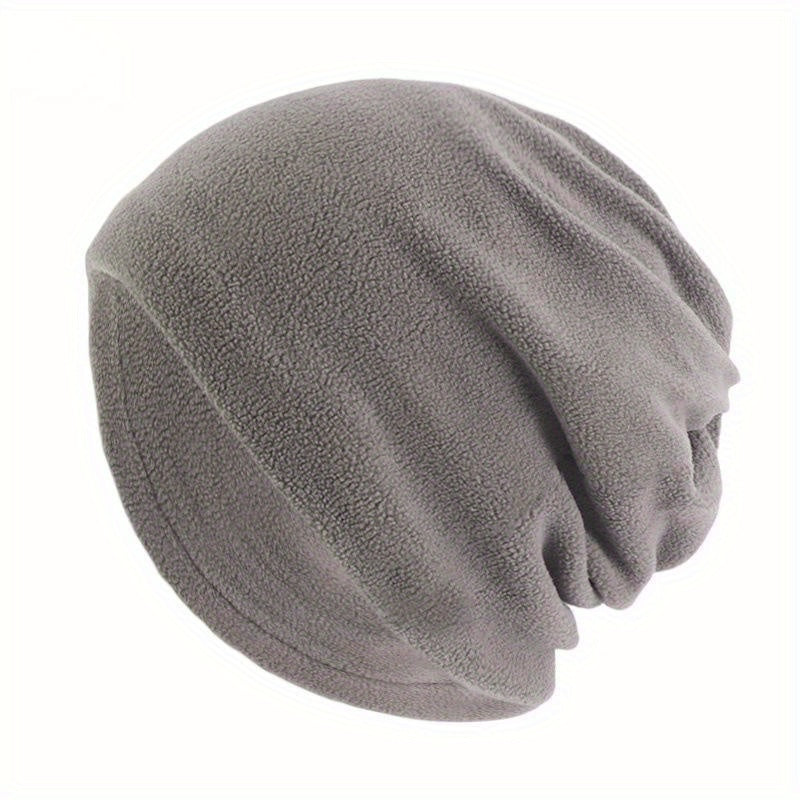 Soft Polar Fleece Pullover Hat with Neck Cover for Winter