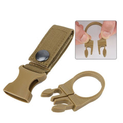 Water Bottle Holder with Nylon Webbing Buckle for Secure Carrying