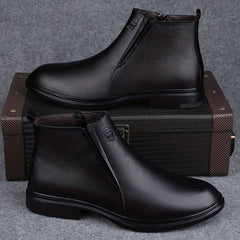 Men's Leather Chelsea Boots Casual Walking Shoes