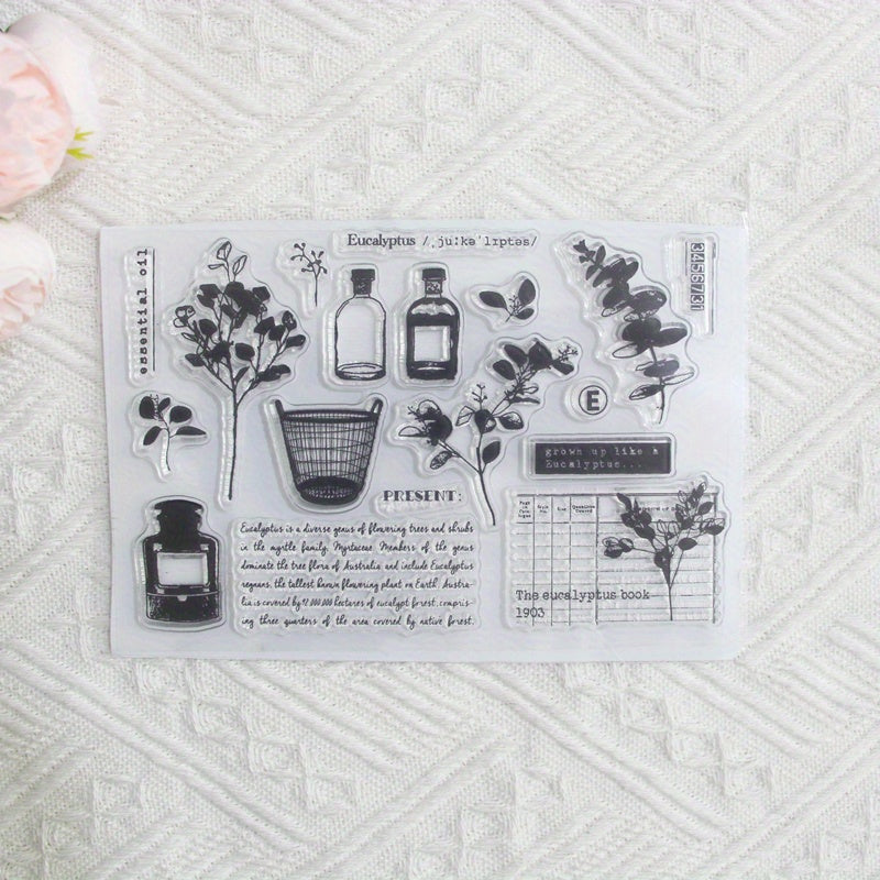 1pc Cartoon Transparent Stamp for DIY Decor