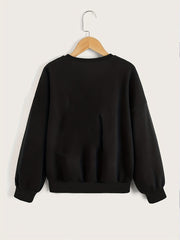 Kidlife Portrait Graphic Long Sleeve Sweatshirt Girls' Top