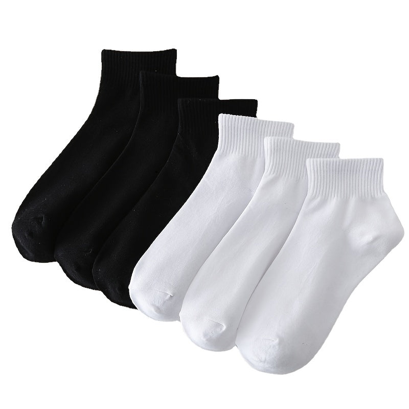 6 Pairs Women's Low Cut Ankle Socks Casual & Comfy Short Socks