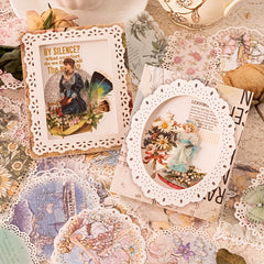 20 Sheets Vintage Lace Hollowed Out Paper Set DIY Scrapbooking Supplies