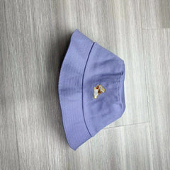 Rabbit Embroidery Bucket Hat for Women