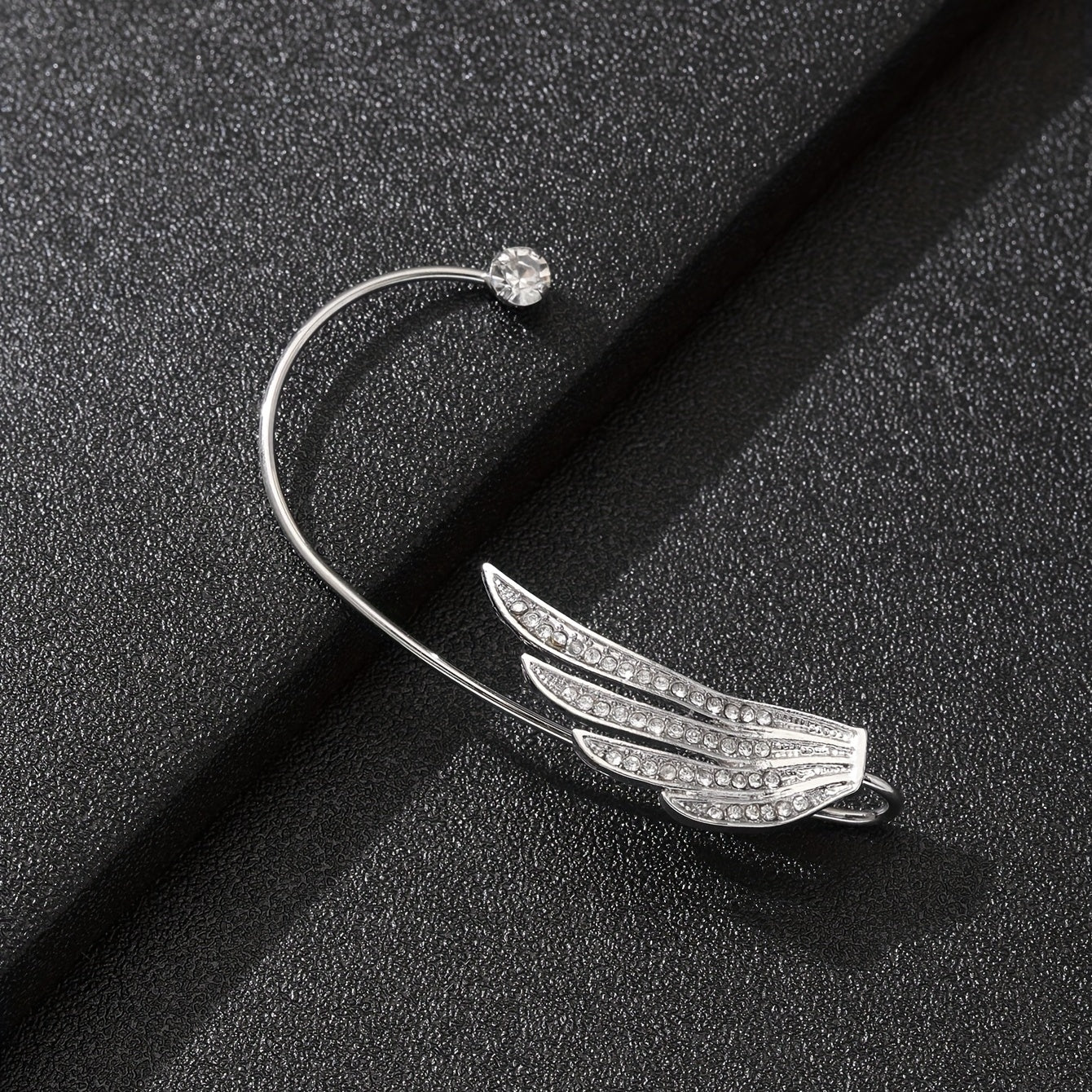 Zircon Wing Ear Clips High End Ear Bone Earrings