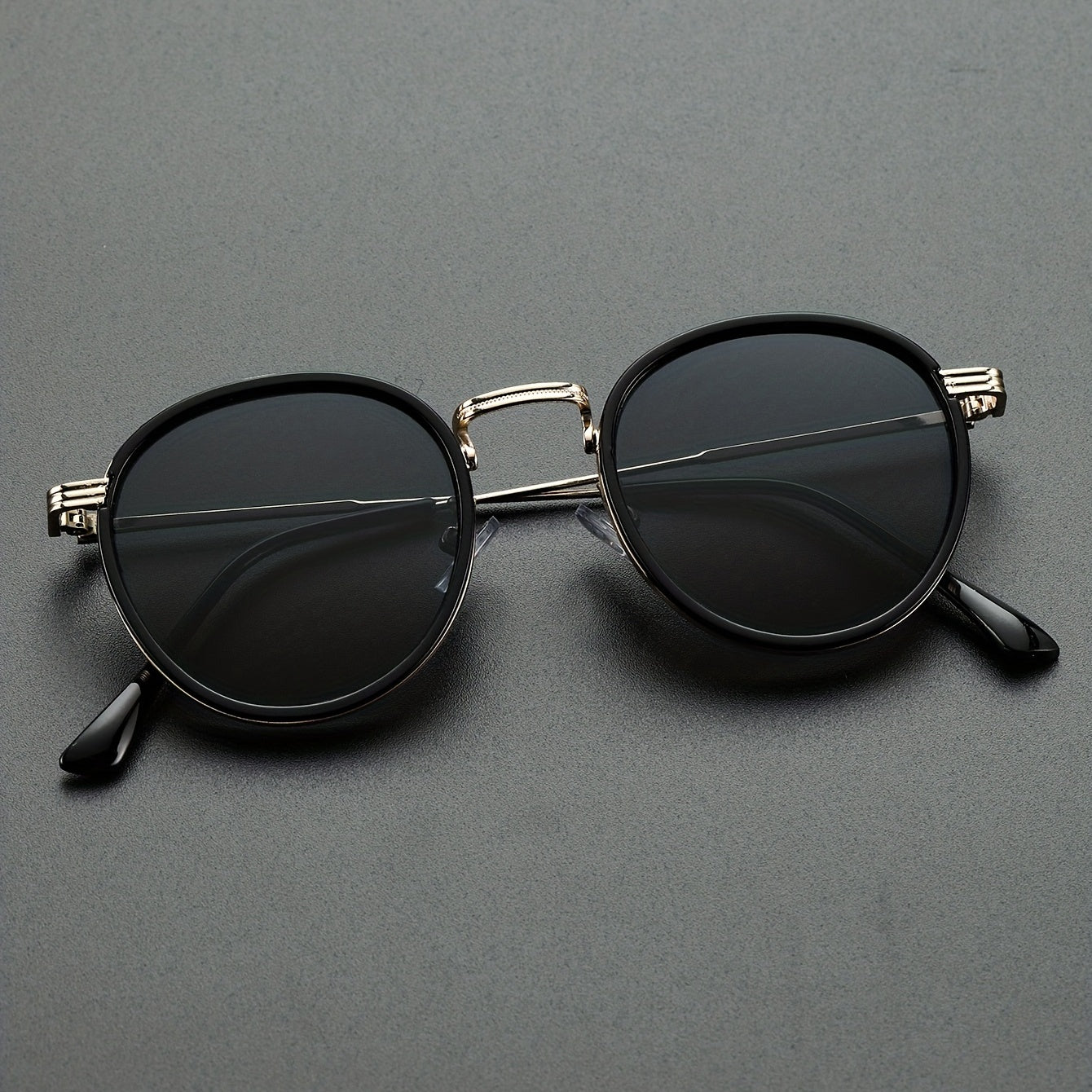 Men's Metal Double Circle Sunglasses