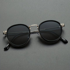 Men's Metal Double Circle Sunglasses