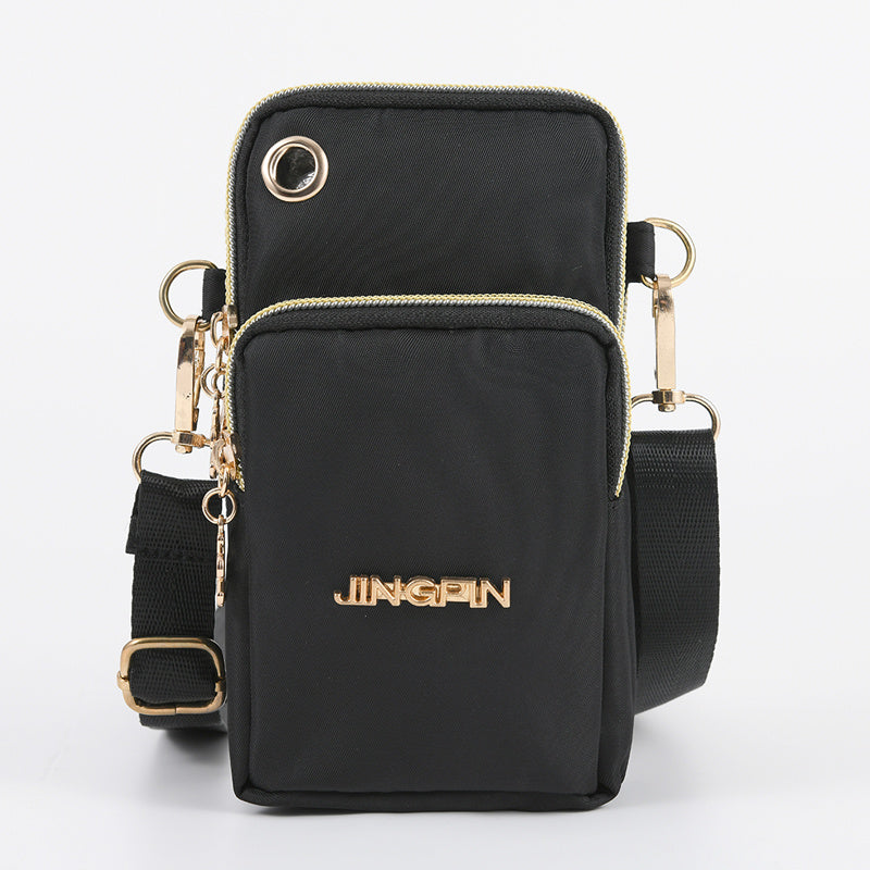 Vertical Crossbody Phone Bag Coin Purse One Shoulder Earphone Bag