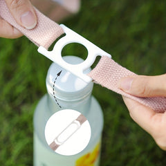 Outdoor Insulated Water Bottle with Strap Lanyard