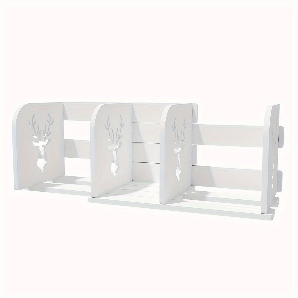 Plastic Retractable Bookshelf Adjustable Book Display Holder