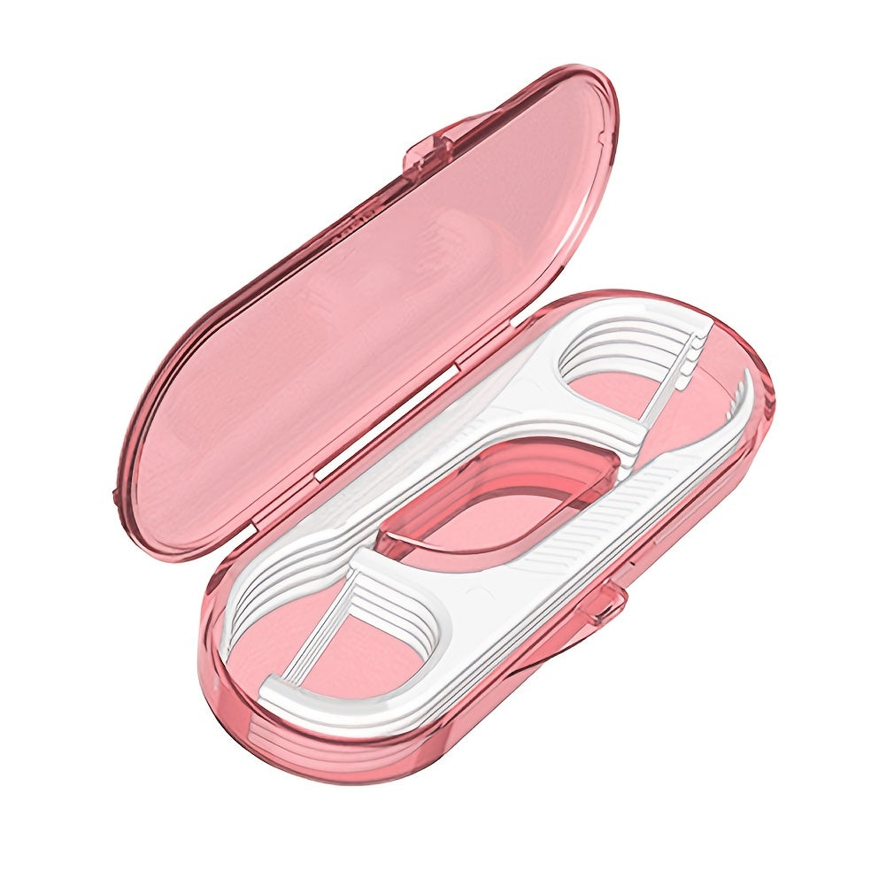 10 Pack Portable Floss Dispensers Deep Cleaning Anti Slip Hygienic for Travel