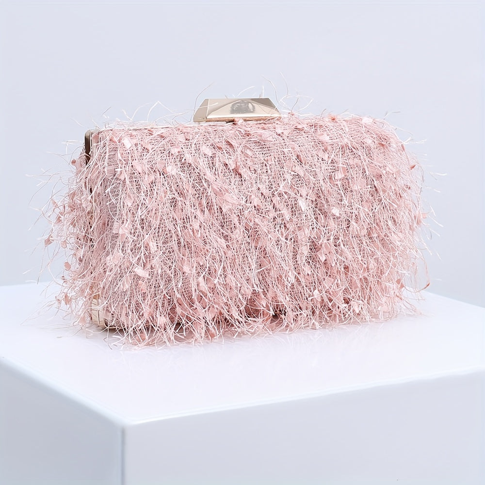 Tassel Decor Clutch Evening Bag for Party Women