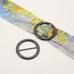 Ring Scarf Buckle Metal Pin Buckle Dress Accessories