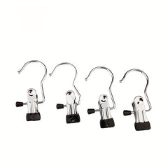 4pcs Hookless Clip Dormitory Storage Hat Underwear Drying Rack