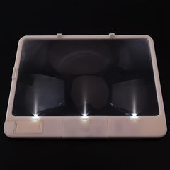 Portable LED Reading Magnifying Glass 3X Handheld