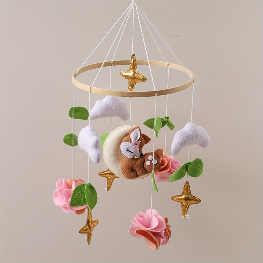 Fox Shaped Baby Moving Bed Soft Colors Rabbit Ears Lightweight