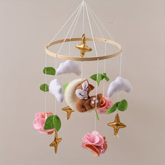 Fox Shaped Baby Moving Bed Soft Colors Rabbit Ears Lightweight