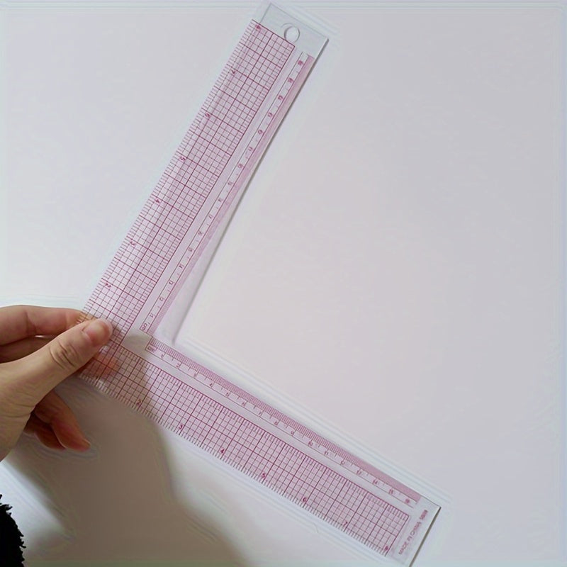 Plastic L Square Ruler Curve Sewing Measure Tailor Craft Tool