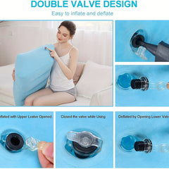 Inflatable Clip Leg Pillow for Home Decor
