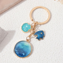Shell Shape Sea Keychain Enamel Painted Ocean Ornament Bag Accessories