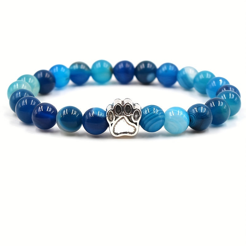 Natural Agate Bracelet Hand woven Rope Tourmaline Lapis Lazuli Turquoise Amber