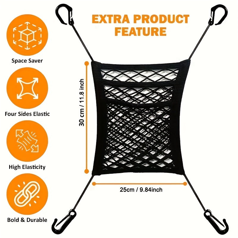 Dog Car Net Barrier Pet Safety Barrier Auto Mesh Organizer Easy To Install