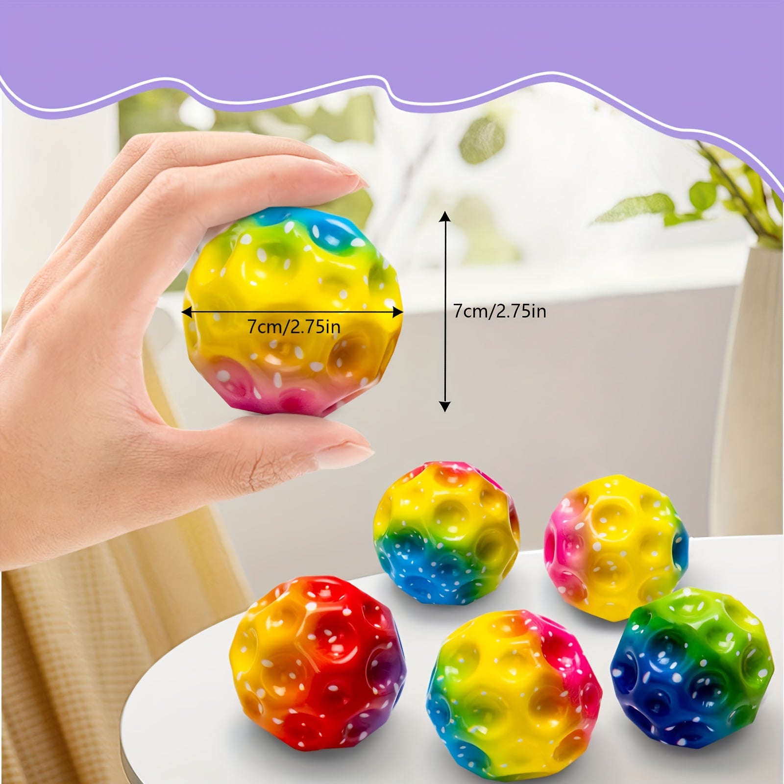 Ultra Bouncy PU Space Ball - Improves Hand Eye Coordination