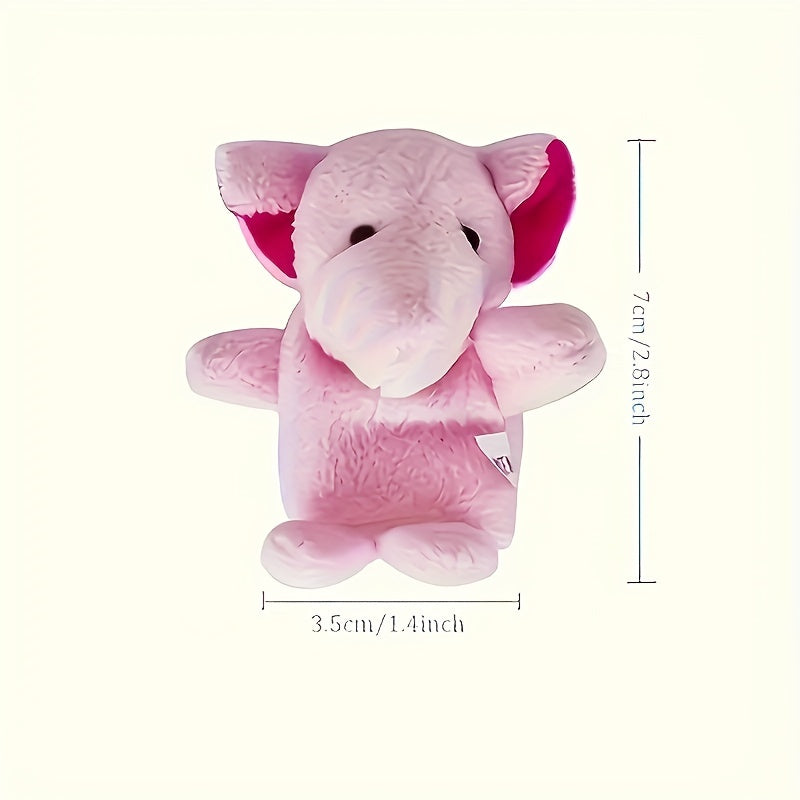 10/20pcs Mini Soft Plush Animal Finger Puppet Set Kids Doll Toy Combo