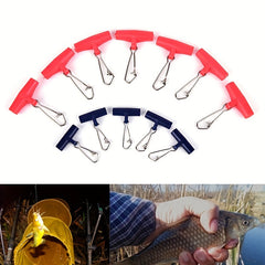 10pcs Fishing Line Sinker Slider with Hook Snap Tool Gear Accessory