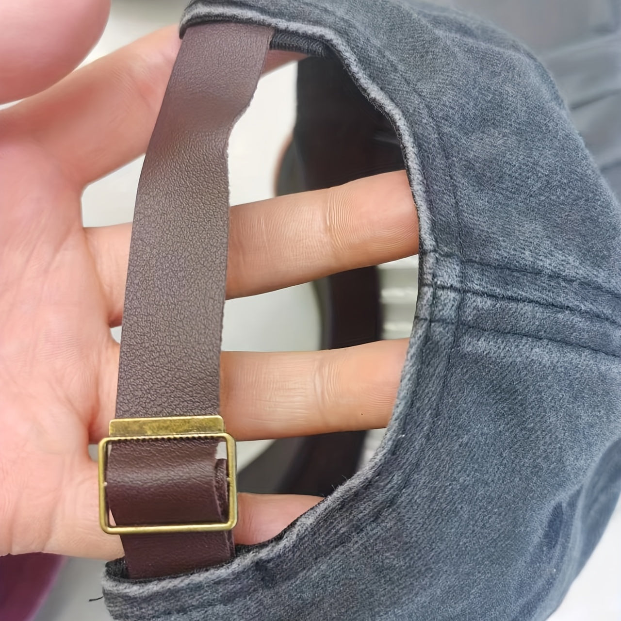Distressed Washed Cotton Baseball Cap