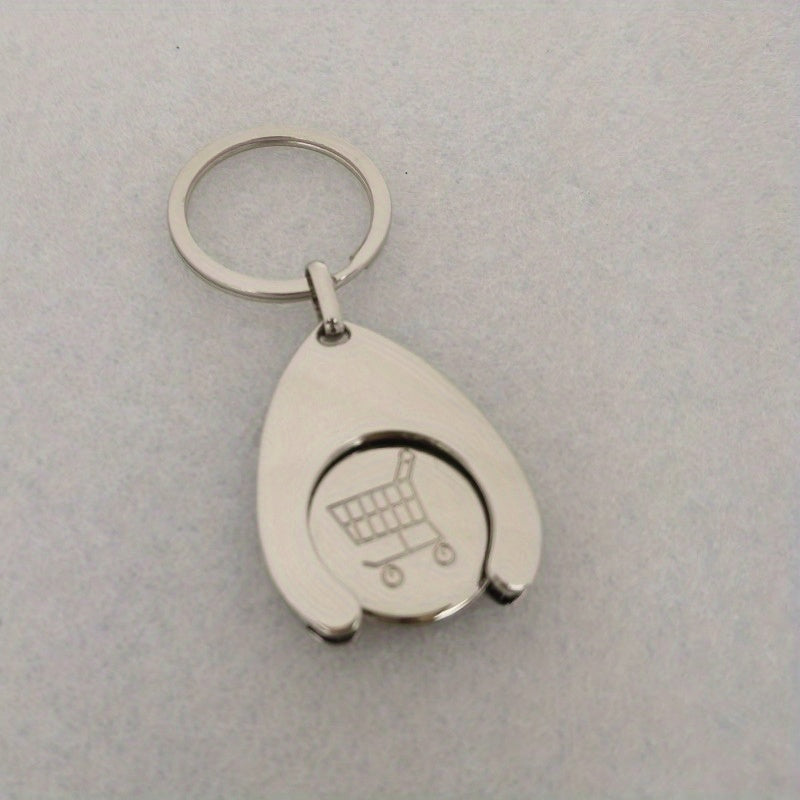 Pluggable Shopping Cart Keychain Convenient Keyring