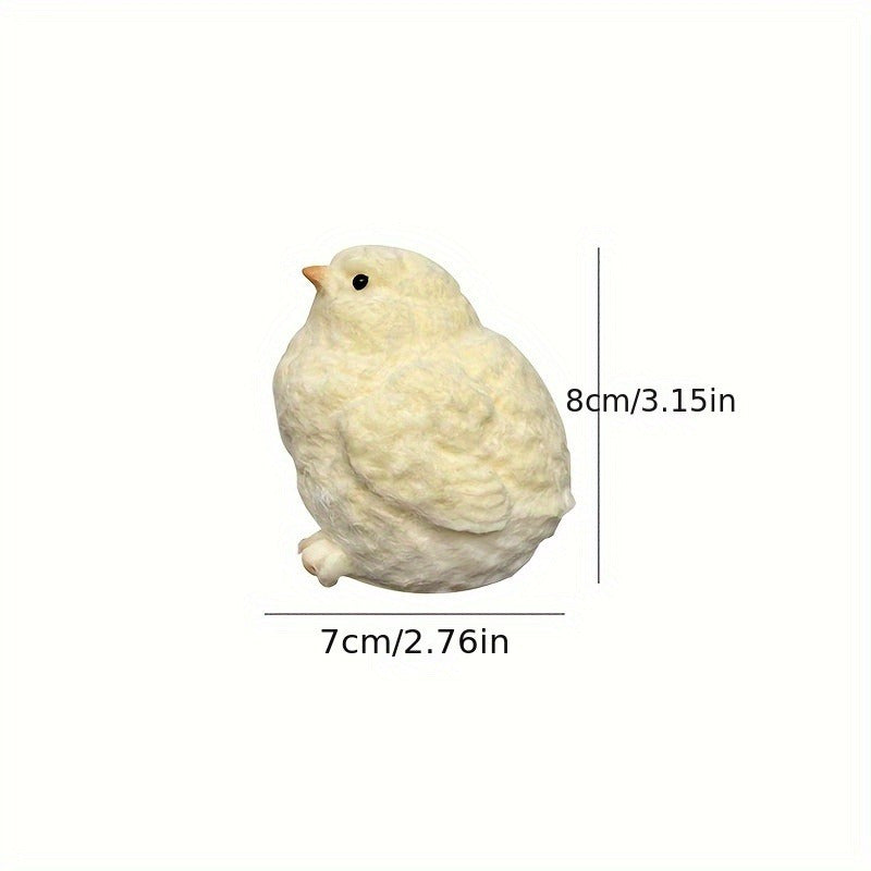 Silicone Chicken Relaxation Toy with Realistic Feathers