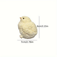 Silicone Chicken Relaxation Toy with Realistic Feathers