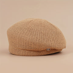 Warm Knitted Beret Hat French Style Painter Hat for Women