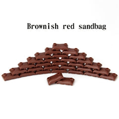 Building Block Military Soldiers Bunkers Trenches Sandbags Weapons Puzzle