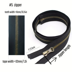 2pcs 5 26 Inch Antique Silvery Separating Metal Zipper Gunmetal Y Teeth