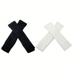 2 Pairs Knitted Thigh High Warm Socks Women's Stockings & Hosiery