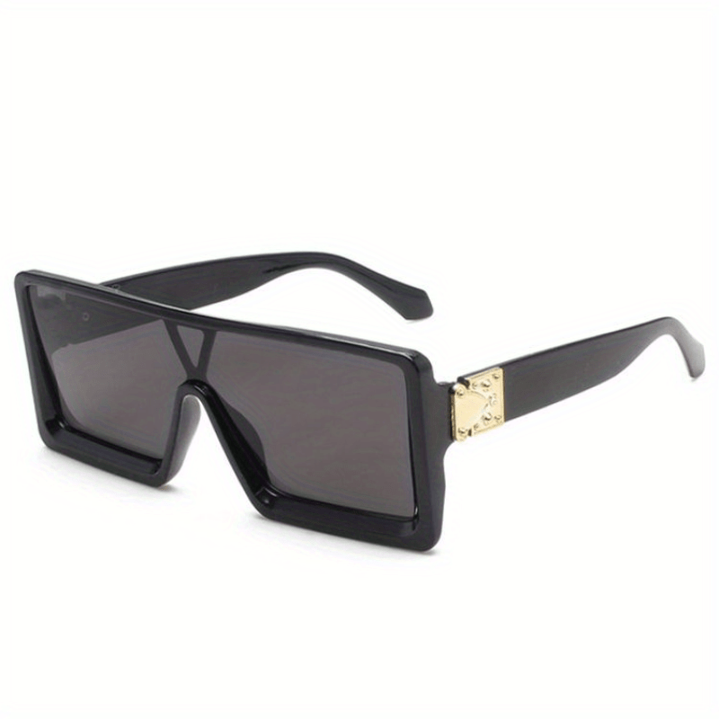 Flat Top Mirrored UV400 Sunglasses for Women Men