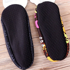 Letter & Leopard Print Low Cut Socks