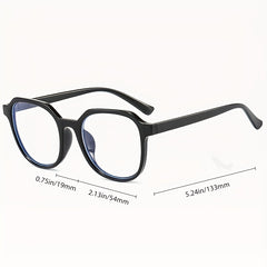 Oversized Oval Computer Gaming Glasses Anti Eyestrain