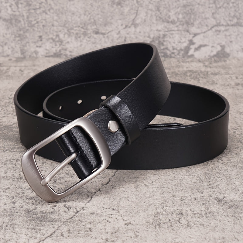 Women Leather Belts For Jeans Pants Dress Belt With Metal Pin Buckle