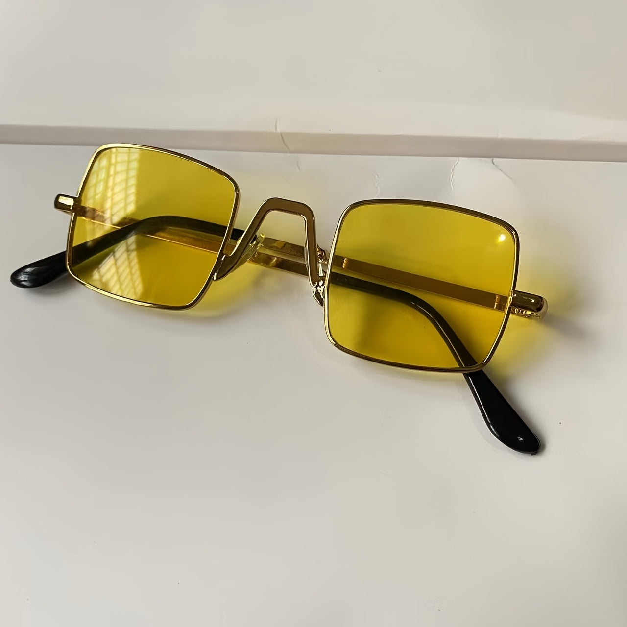 Square Metal Frame Kids Sunglasses for Boys and Girls