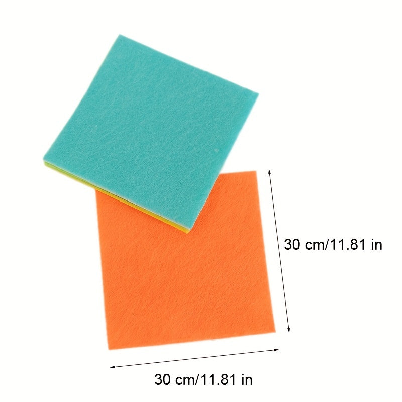 20 40pcs Nonwoven Multicolor Felt Fabric Patchwork Bundles for Scrapbooking DIY