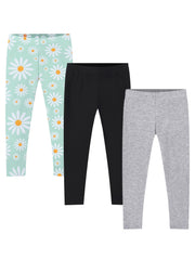 Girls High Stretch Slim Leggings Ankle Length Pants