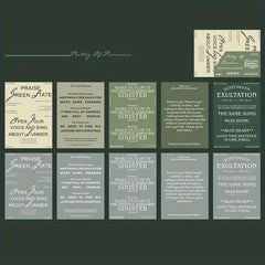 Romantic Poetry Collection Paper 20 Sheets Pack 6 Styles