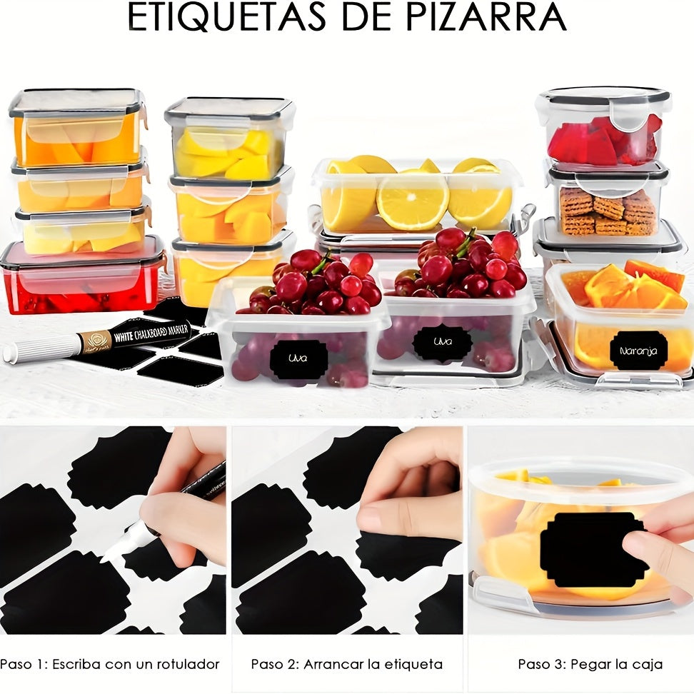 24pcs Microwave Safe Plastic Fruit Storage Box For Grains Flour And Sugar