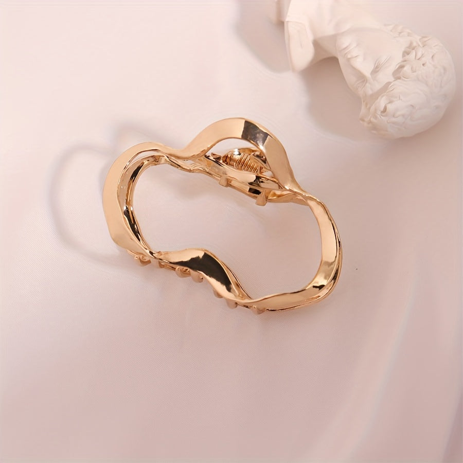 Big Hair Grip Glossy Hollow Cloud Hair Clip Women Girls Party Outdoor Decors